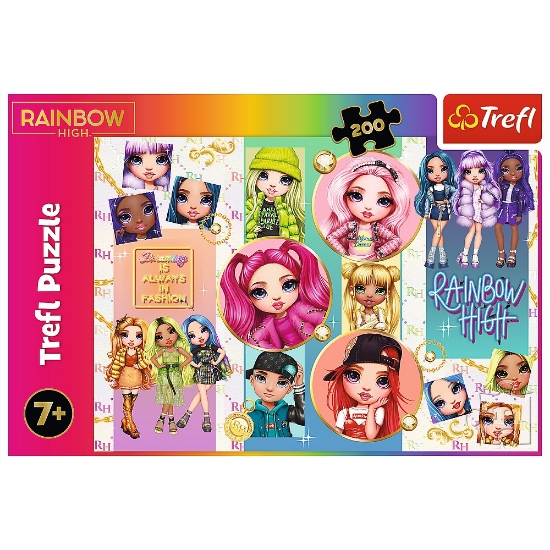 Imagine Puzzle Trefl 200 Rainbow High Păpușile