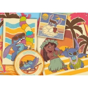 Imagine PUZZLE TREFL 200 STITCH LA PLAJA CU LILO SI STITCH