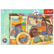 Imagine PUZZLE TREFL 200 STITCH LA PLAJA CU LILO SI STITCH