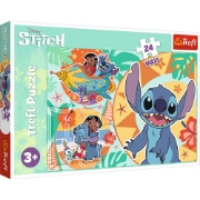 Imagine PUZZLE TREFL 24 MAXI STITCH ZIUA VESELA A LUI LILO SI STITCH