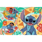 Imagine PUZZLE TREFL 24 MAXI STITCH ZIUA VESELA A LUI LILO SI STITCH