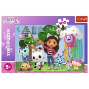 Imagine PUZZLE TREFL 100 GABBYS DOLLHOUSE PRIETENII LUI GABBY