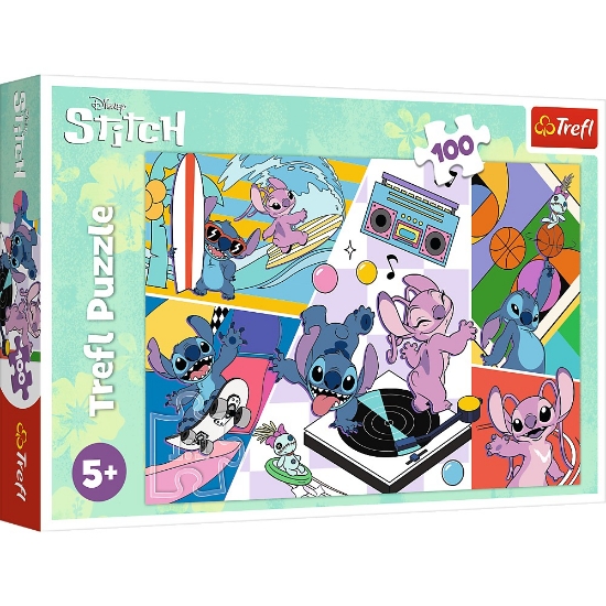 Imagine PUZZLE TREFL 100 STITCH AMINTIRILE LUI STITCH