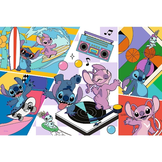 Imagine Puzzle Trefl 100 Stitch Amintirile lui Stitch
