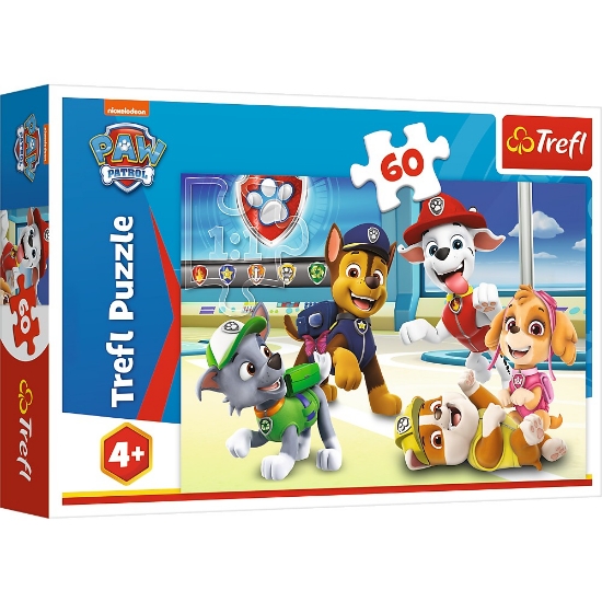 Imagine PUZZLE TREFL 60 PATRULA CATELUSILOR IN LUMEA CATEILOR