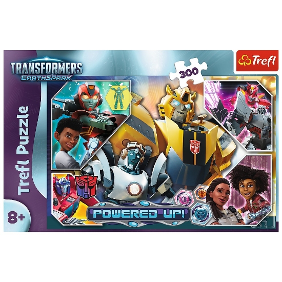 Imagine Puzzle Trefl 300 Transformers în lumea roboților