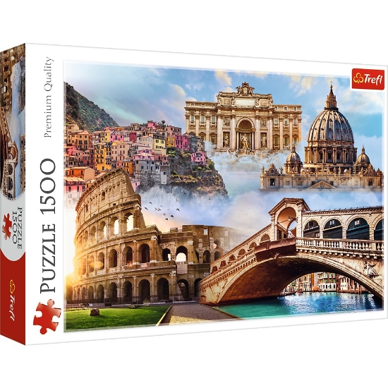 Imagine PUZZLE TREFL 1500 LOCURI FAVORITE DIN ITALIA