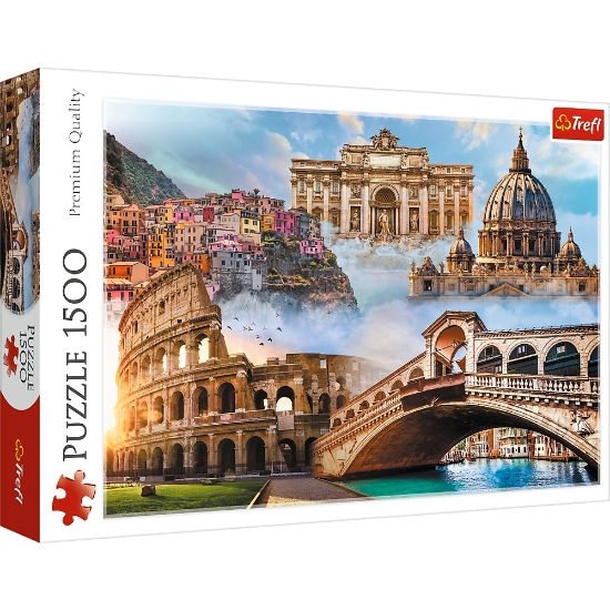 Imagine Puzzle Trefl 1500 Locuri favorite din Italia