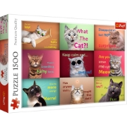 Imagine PUZZLE TREFL 1500 PISICUTE AMUZANTE