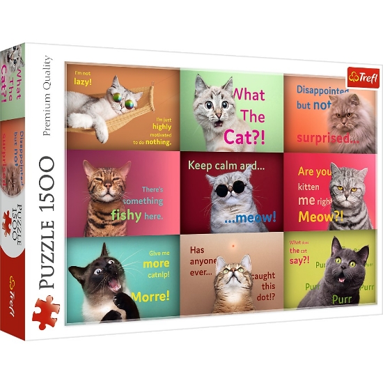 Imagine PUZZLE TREFL 1500 PISICUTE AMUZANTE