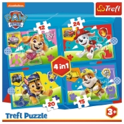 Imagine PUZZLE TREFL 4IN1 PATRULA CATELUSILOR ECHIPA