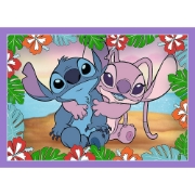 Imagine PUZZLE TREFL 4IN1 STITCH ZIUA FERMECATA