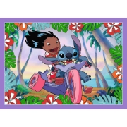 Imagine PUZZLE TREFL 4IN1 STITCH ZIUA FERMECATA