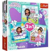 Imagine PUZZLE TREFL 3IN1 GABBYS DOLLHOUSE ACTIVITATILE LUI GABBY