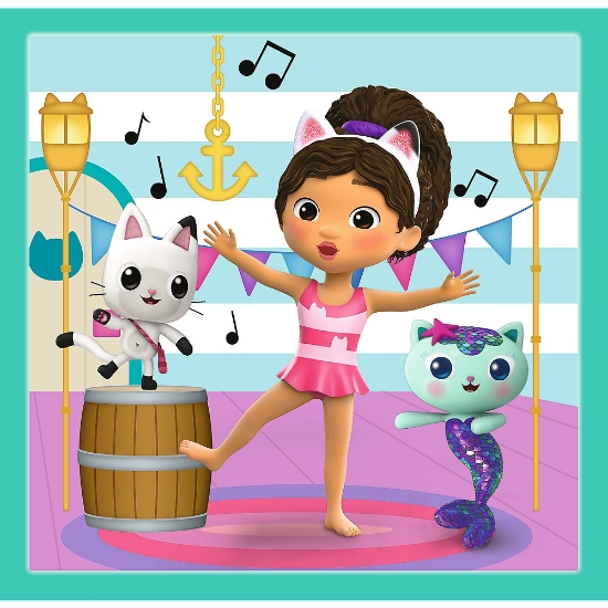 Imagine Puzzle Trefl 3in1 Gabby's Dollhouse Activitățile lui Gabby