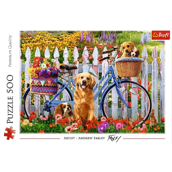 Imagine Puzzle Trefl 500 Aventura cățelușilor