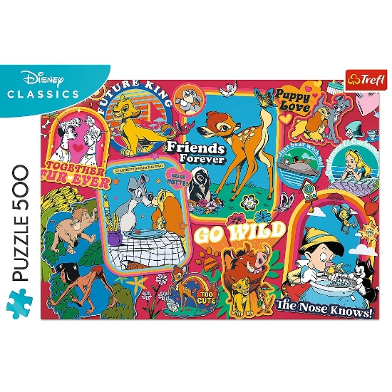Imagine  Puzzle Trefl 500 Lumea Disney