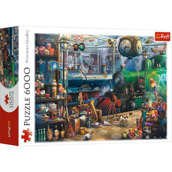 Imagine PUZZLE TREFL 6000 STATIA DE TREN