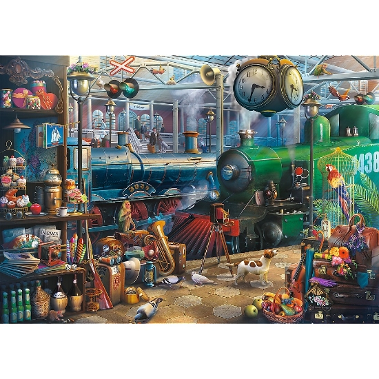 Imagine Puzzle Trefl 6000 stația de tren