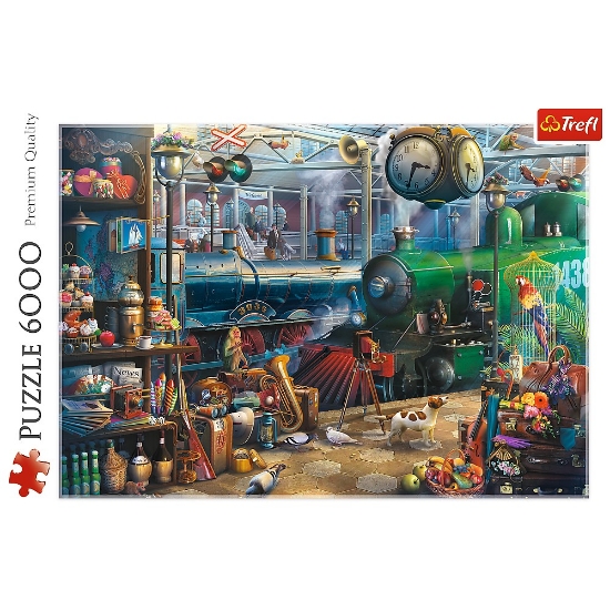 Imagine Puzzle Trefl 6000 stația de tren