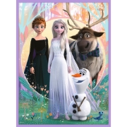 Imagine PUZZLE TREFL 2IN1 MEMO DISNEY FROZEN PRINTESELE SI TARAMUL LOR