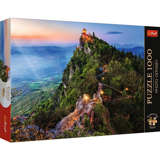 Imagine PUZZLE TREFL 1000 PREMIUM PLUS PHOTO ODYSSEY TURNUL CESTA SAN MARINO