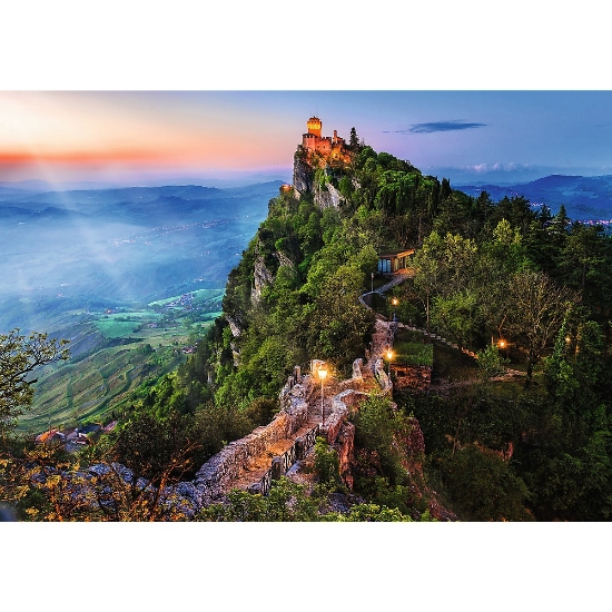 Imagine Puzzle Trefl 1000 Premium Plus Photo Odyssey Turnul Cesta San Marino