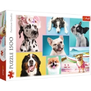 Imagine PUZZLE TREFL 1500 CATELUSII AMUZANTI