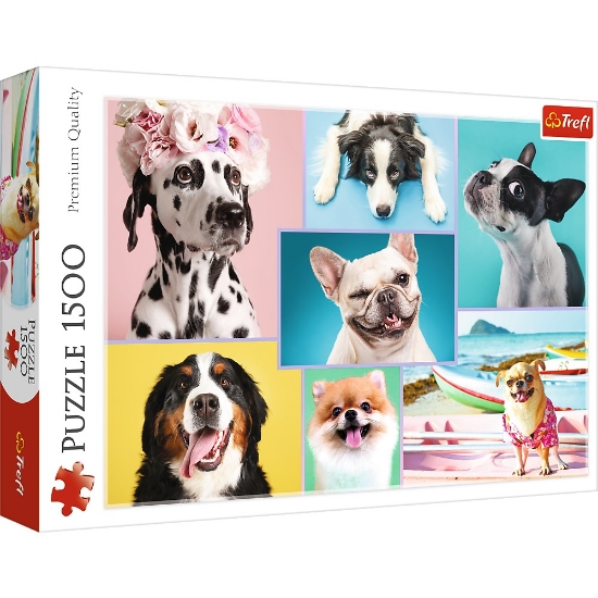 Imagine PUZZLE TREFL 1500 CATELUSII AMUZANTI