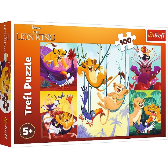 Imagine PUZZLE TREFL 100 DISNEY CURAJOSUL REGE LION