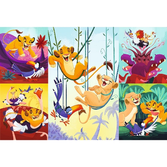 Imagine Puzzle Trefl 100 Disney – Curajosul Rege Lion