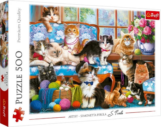 Imagine PUZZLE TREFL 500 FAMILIA DE PISICUTE