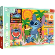 Imagine PUZZLE TREFL 500 DISNEY STITCH IN VACANTA