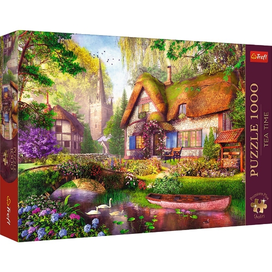 Imagine PUZZLE TREFL 1000 PREMIUM PLUS TEA TIME CASUTA DIN PADURE