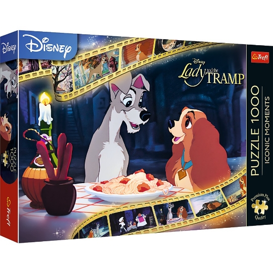 Imagine PUZZLE TREFL 1000 PREMIUM PLUS DISNEY DOAMNA SI VAGABONDUL