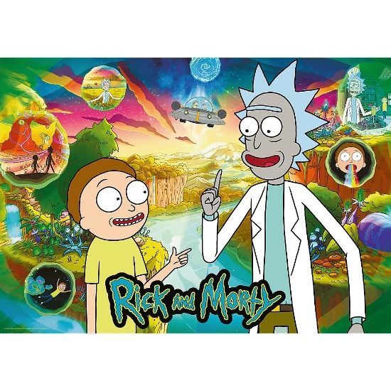 Imagine Puzzle Trefl 1000 Premium Plus Rick și Morty