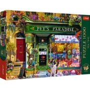 Imagine PUZZLE TREFL 1000 PREMIUM PLUS TEA TIME PARADISUL ANIMALELOR