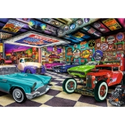 Imagine PUZZLE TREFL 1000 PREMIUM PLUS TEA TIME GARAJUL COLECTIONARULUI DE MASINI