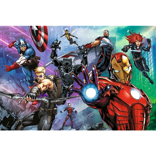 Imagine Puzzle Trefl 160 Disney Marvel Eroi în acțiune – Răzbunătorii