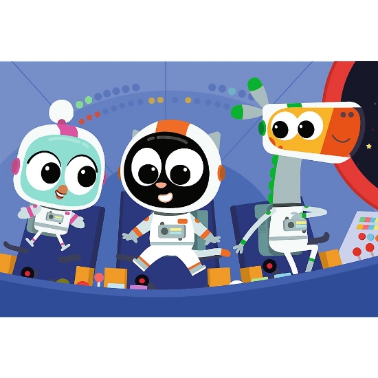 Imagine Puzzle Trefl 60 Planeta Milo – Întâlnire cu Milo