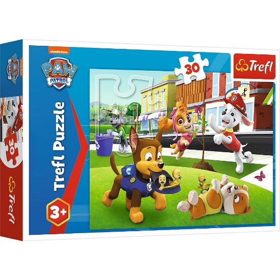 Imagine PUZZLE TREFL 30 PATRULA CATELUSILOR CATEI IN ACTIUNE