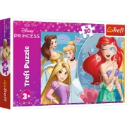 Imagine PUZZLE TREFL 30 DISNEY PRINCESS PRINTESE FERICITE