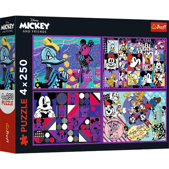 Imagine PUZZLE TREFL 4X250 DISNEY MICKEY MOUSE SI PRIETENII
