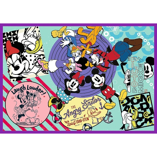 Imagine  Puzzle Trefl 4x250 Disney Mickey Mouse și prietenii