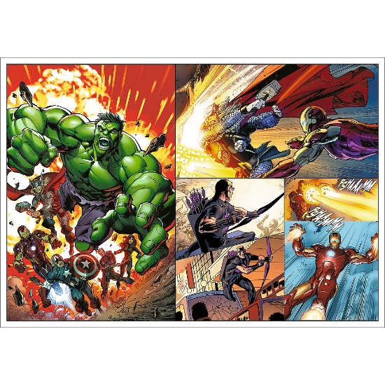 Imagine  Puzzle Trefl 4x250 Avengers Marvel Zile eroice