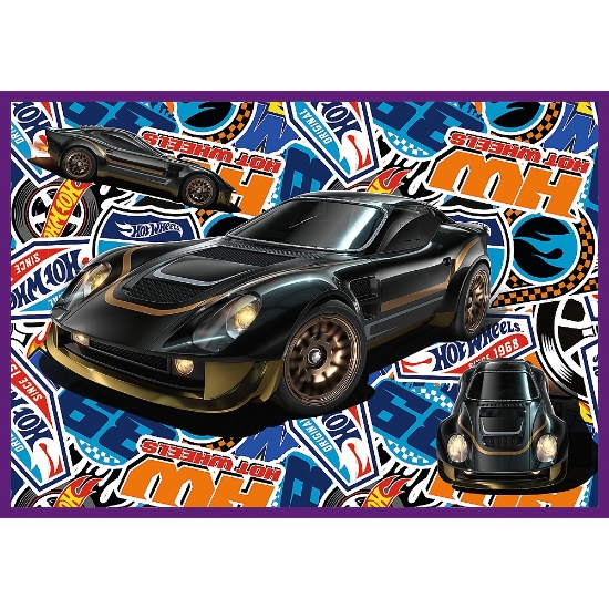 Imagine Puzzle Trefl 4x250 Hot Wheels Mașini de Curse