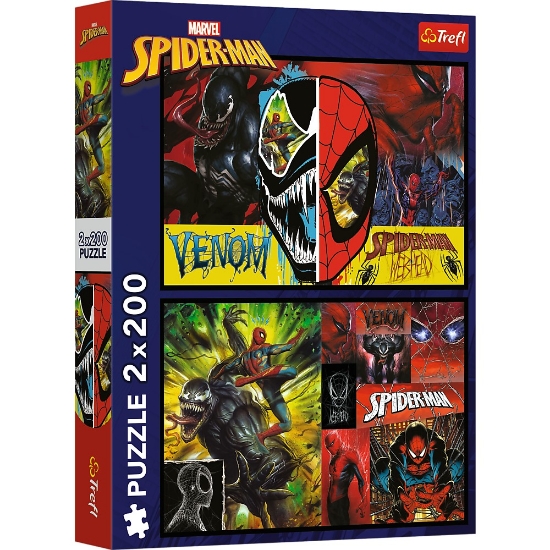 Imagine PUZZLE TREFL 2X200 SPIDER MAN ZI SI NOAPTE