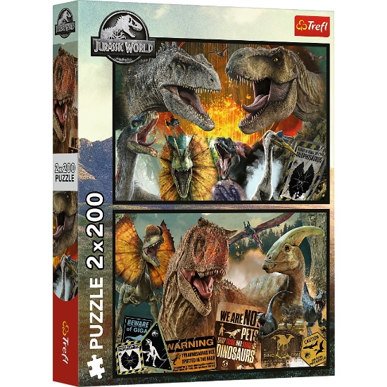 Imagine Puzzle Trefl 2x200 Jurassic World – Lume preistorică