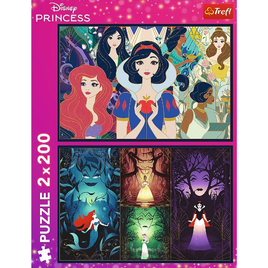 Imagine Puzzle Trefl 2x200 Disney Frumoasele Prințese