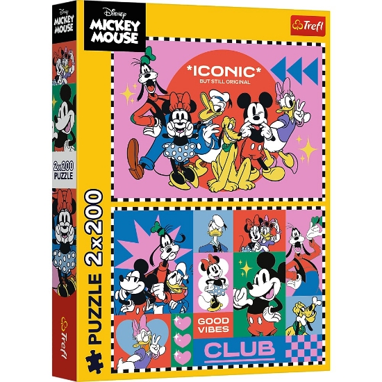 Imagine PUZZLE TREFL 2X200 DISNEY MICKEY MOUSE TIMP CU PRIETENII